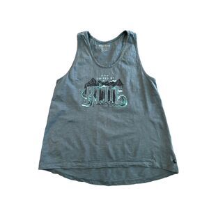 United by Blue Blue Racerback Tank Top Organic Cotton Large